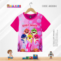 BABY SHARK PINK KIDS 3D T-SHIRT HALF SLEEVE (SUBLIMATION PRINT)-AK0084