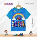 THE LITTLE PONY BLUE KIDS 3D T-SHIRT HALF SLEEVE-AK0085
