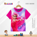 FROZEN PINK KIDS 3D T-SHIRT HALF SLEEVE (SUBLIMATION PRINT)-AK0086