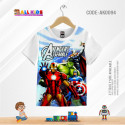 Avengers white t-shirt half sleeve-AKHRC3.4