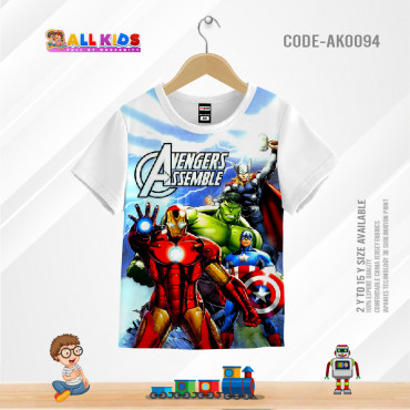 Avengers white t-shi...