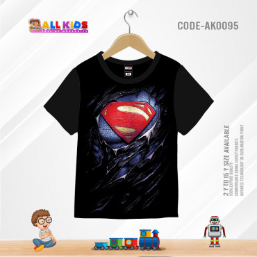 Superman black t-shi...
