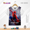 Spiderman grey-white t-shirt half sleeve-AKHRC1.3