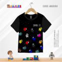 Among us black t-shirt half sleeve-AKHRC1.4