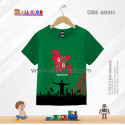2024 FREEDOM BANGLADESH GREEN KIDS 3D T-SHIRT HALF SLEEVE (SUBLIMATION PRINT)-AK0115