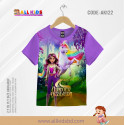 UNICORN FACTORY PURPLE KIDS 3D T-SHIRT HALF SLEEVE-AK122