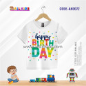 HAPPY BIRTH DAY KIDS 3D T-SHIRT HALF SLEEVE (SUBLIMATION PRINT)-AK0072