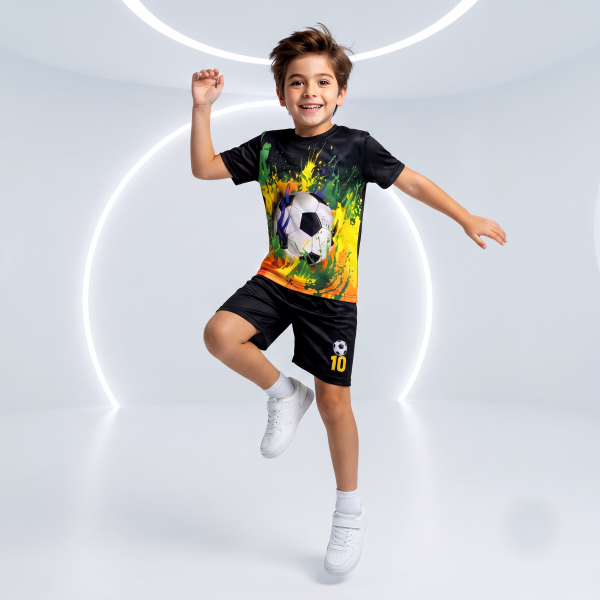 Favorite Football Kids 3D Printed T-Shirt and Shorts Set 