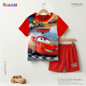  T-shirt & half pant set carros design-AKSETC6.2
