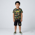  T-shirt & half pant set army design-AKSETC7.2