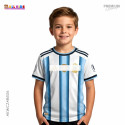 FIFA World Cup 2026 Argentina fan jersey half sleeve for Kids -AKWCJARG26