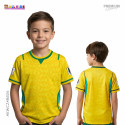 FIFA World Cup 2026 Brazil fan jersey half sleeve for Kids -AKWCJBRA26