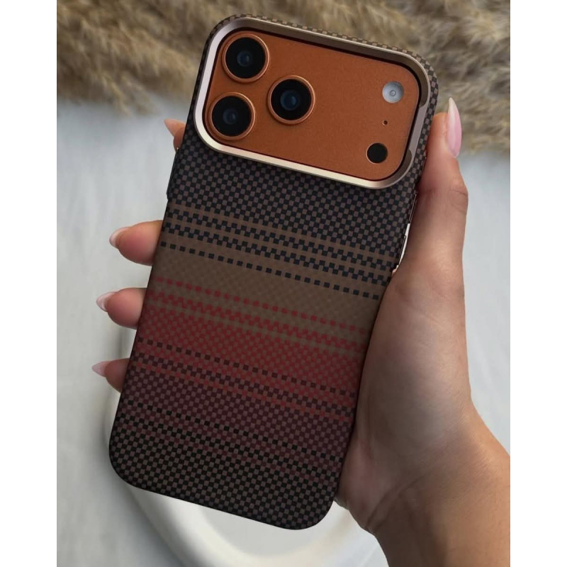 Hot Luxo Brand MagSafe Supported Carbon Fiber Case For iphone