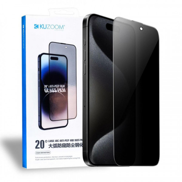 KUZOOM Privacy Tempered Glass Protector for - iPhone