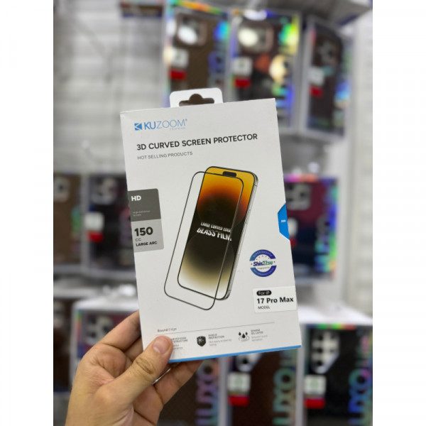 KUZOOM HD Clear Tempered Glass Protector for - iPhone