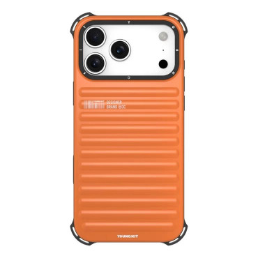 YOUNGKIT For iPhone 17 Pro Max Case Compatible with MagSafe Suitcase Texture IMD TPU Phone Cover