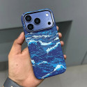 Luxo Life Carbon Fiber Texture Back Case for iPhone (Ocean) 