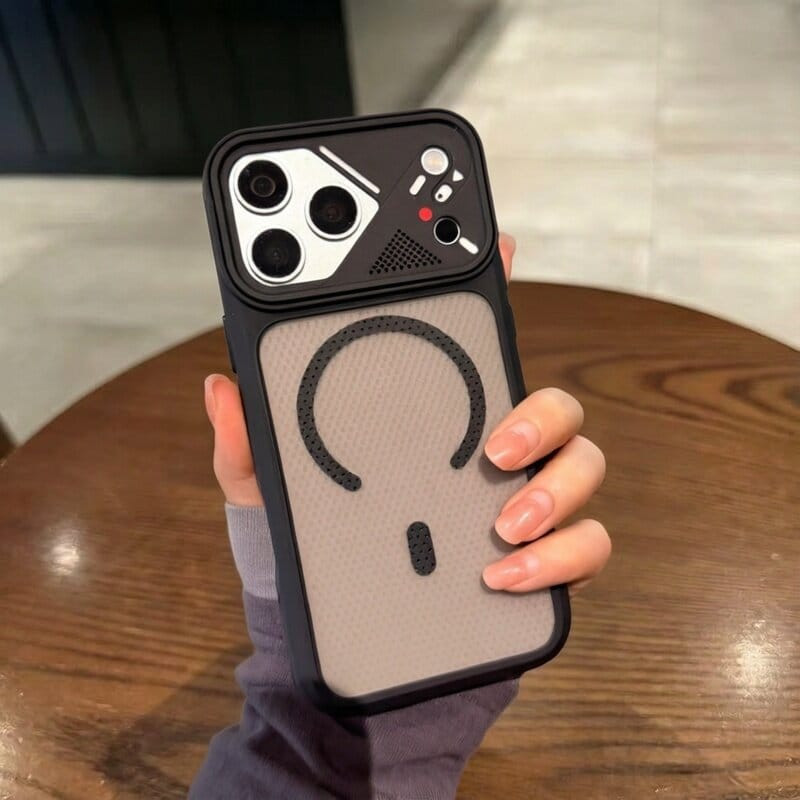 Cyber Grid Frosted MagSafe iPhone Case