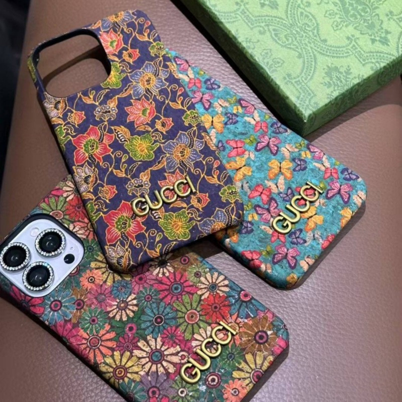 Luxury Floral Print Gucci Style iPhone Cover