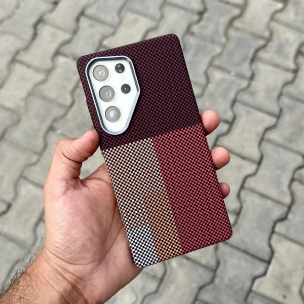 LUXO Carbon Fiber Texture Matte Bumper Samsung Case