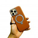 Official X-Level Leather Magnetic Ring Stand Case For iPhone