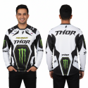 Thor Pro Circuit White Bike Full Sleeve Four Part Sublimation Print For Premium Bike T-Shirt - AS10