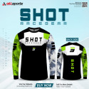 Shot Racegear Bike Full Sleeve Four Part Sublimation Print For Premium Bike T-Shirt - AS22