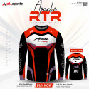 Apache 4v Bike Full Sleeve Four Part Sublimation Print For Premium Bike T-Shirt - AS28