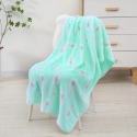 Feather Printed Microfiber Shower Bathing Towel A