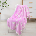 Feather Printed Microfiber Shower Bathing Towel A