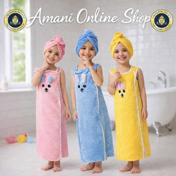 ✨ Baby Bath Towel & Hair Towel Combo ✨
