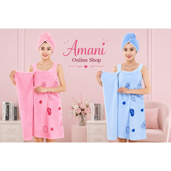 Microfiber Bath towel & Hair Towel Combo for Adults