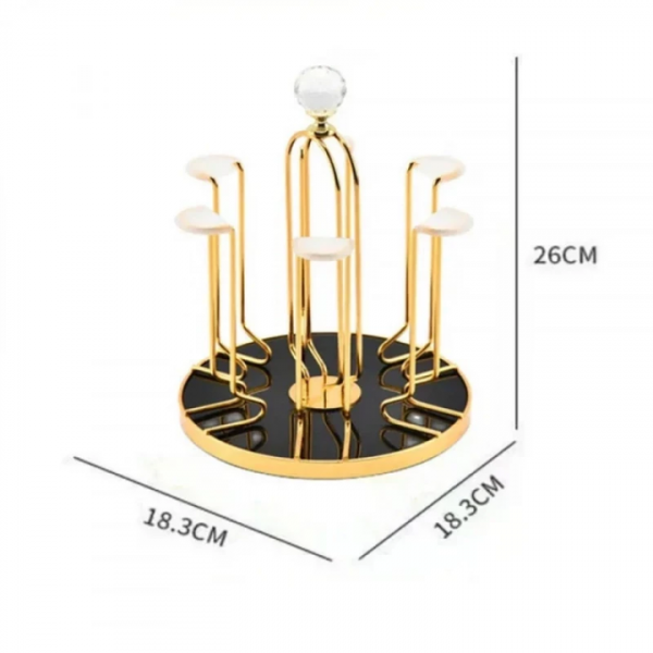 Golden Glass Stand Holder