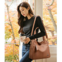 Ladies Elegant Shoulder & Crossbody Bag (Black)