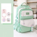Premium Kids School Backpack class 2-10 (Mint Green)