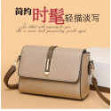 2 Genuine Soft Leather Handbag  (khaki)
