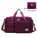 Fashionable Large Capacity Travel & Gym Bag (deep purple colour)Code : 185
