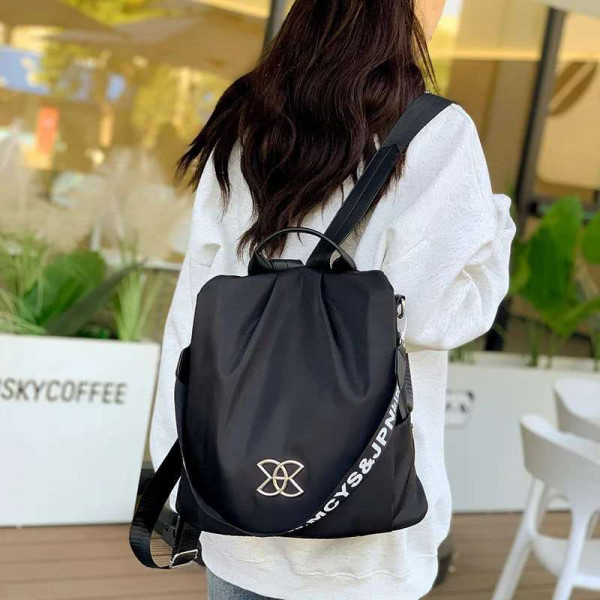 Anti thef Women Large Capacity Outdoor Tote Bag (Black)