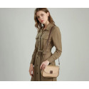 PU Leather Handbags Women Fashion Crossbody Bags(off-white)