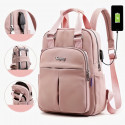 Travel And School/college Bagpack  (Pink)