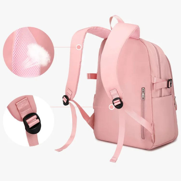  Academy  tendy Style School Bag Book Bag Lightweight College Student Backpack(black) Code : 242