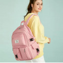  Academy tendy Style School Bag Book Bag Lightweight College Student Backpack(pink) Code : 242