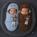 ২ পিচ NEW ওরিজিনাল চায়না Baby Blanket (Coffee+paste)