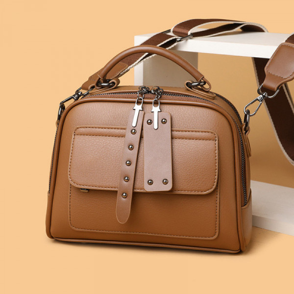 High end ladies' handbag multi-layer large capacity commuting bag(Brown) Code : 230