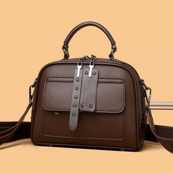 High end ladies' handbag multi-layer large capacity commuting bag(coffee) Code : 230