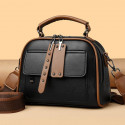 High end ladies' handbag multi-layer large capacity commuting bag(Black) Code : 230