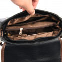 2 Genuine Soft Leather Handbag  (Black)