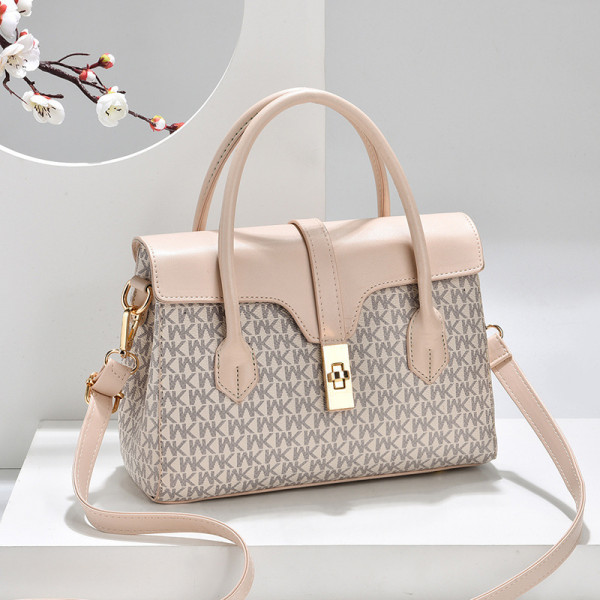 High Quality MK Design American Fashion New Handbag(Cream)
