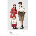  Middle School, High School, and College Students' Schoolbags Stain-Resistant Backpacks ( Brown)