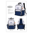  Middle School, High School, and College Students' Schoolbags Stain-Resistant Backpacks ( Blue)